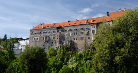View of Krumlov castle
