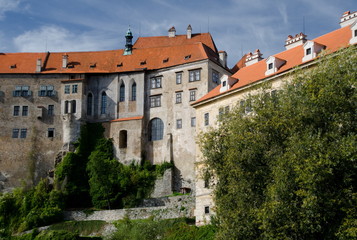 Fototapeta na wymiar View of Krumlov castle