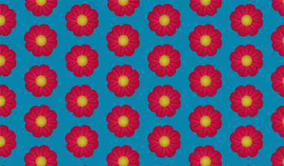 Flowers pattern. Vector illustration