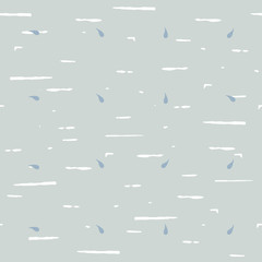 Vector geometric seamless abstract background, freehand doodles pattern.