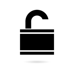 Black Data breach icon or logo