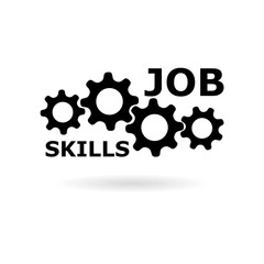 Black Job Skills sign or logo 