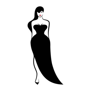 woman in the ball gown silhouette