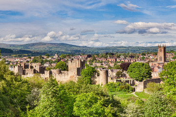 Fototapeta na wymiar Ludlow Castle and Town, Shropshire