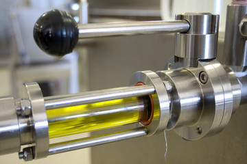 Ecological extra virgin olive oil production with modern technology, extraction and filtering