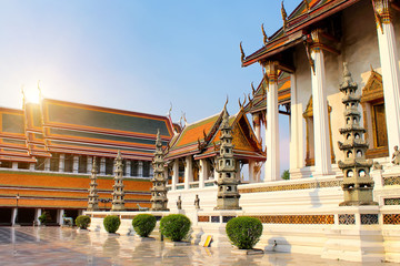 Fototapeta na wymiar Temple of the Emerald Buddha, Thailand, Bangkok, Wat Phra Kaew