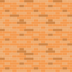 Brown brick wall background - Vector illustration