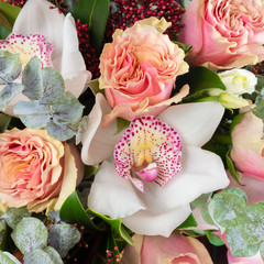 Beautiful wedding bouquet.