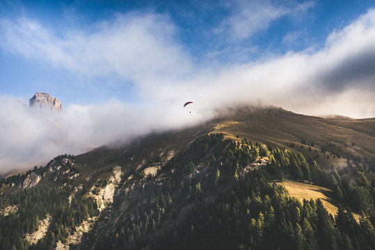 parapendio sulle dolomiti