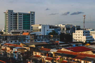 Naklejka premium budynek, architektura, krajobraz, miasto, Tajlandia
