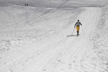 a beautiful day on the snow
