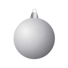 vector template of christmas ball. no color.