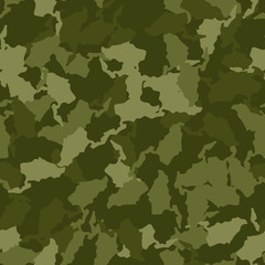 Fototapeta premium Military camouflage seamless pattern in different shades of green color