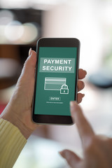 Payment security concept on a smartphone