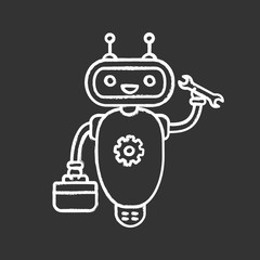 Repair chatbot chalk icon