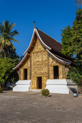 Fototapeta na wymiar Funeral chapel of Wat Xieng Thong in Luang Prabang, Laos