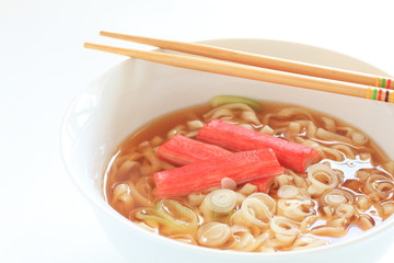 Japanese food, Kamaboko and ramen noodles © jreika