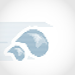 Water drop. Splashing. Logo, emblem. Sign. Abstraction.