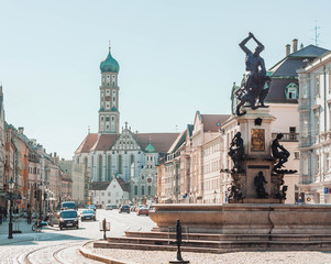 Augsburg, Bayern, Germany. Cityscape - obrazy, fototapety, plakaty