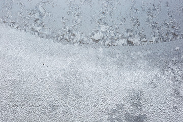 winter drawing on glass