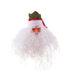 Santa Claus Snowman christmas tree decoration toy on white background