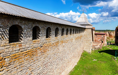 Fototapeta na wymiar Historical Oreshek fortress is an ancient Russian fortress