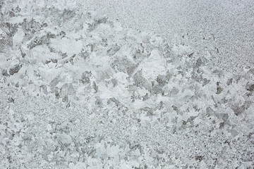 winter drawing on glass