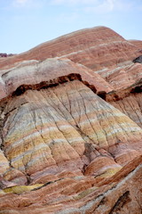 Danxia National Geological Park en Zhangye, China