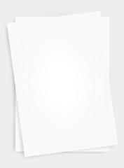 White A4 paper sheet for business background. Vector.