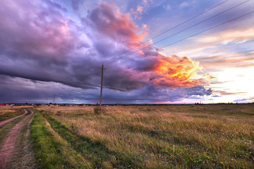 clouds at sunset
