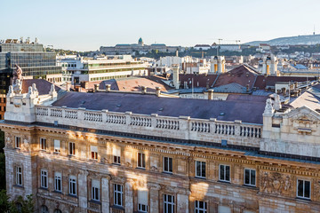 Fototapeta na wymiar Roofs in Budapest, Hungary