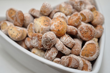 Lithuanian Traditional Christmas Eve Dish - Small, delicious sweets made of tanned pasta and poppy.