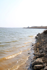 finely rocks by the shore