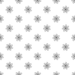 Herb flower pattern seamless repeat background for any web design