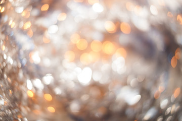 Neutral background. Christmas lights pattern. Copy space texture.