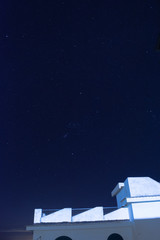 Naklejka premium Milky way in sky of Reggio Calabria Italy