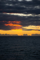 Obraz premium Landscape of the coast at sunset