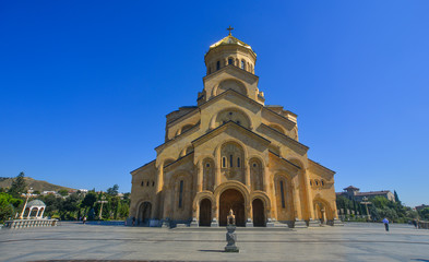 Fototapeta na wymiar Holy Trinity Cathedral of Tbilisi, Georgia