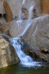 waterfall in a geological park