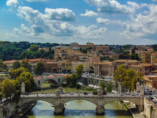 Obraz premium Tiber River, Rome, Italy.
