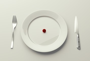 diet and plate