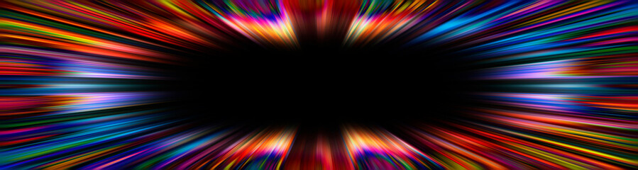 Colorful starburst explosion banner