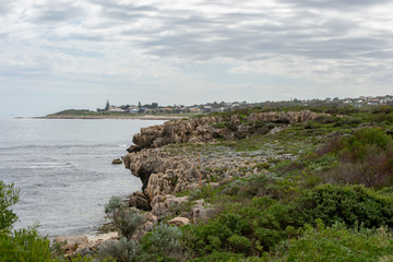 Landscape of a beach in North Perth