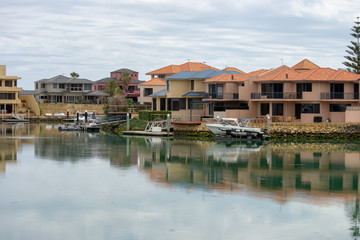 Nice houses of Australia right in front of the water