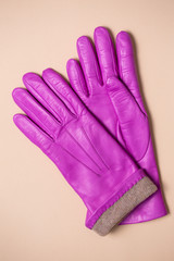 warmed pink gloves
