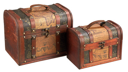 vintage wooden chest