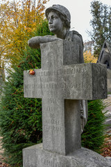 Cimetière du Père-Lachaise / Jeune soldat mort en 1914