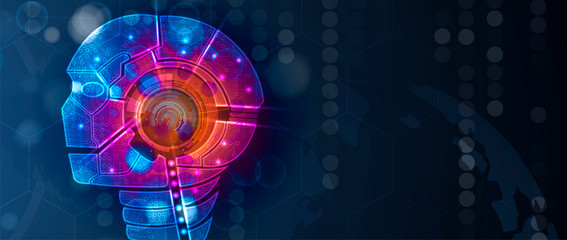 Obraz premium Conceptual technology illustration of artificial intelligence