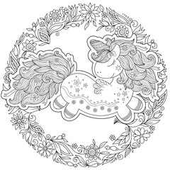 Unicorn magical animal.