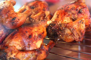 Grilled Black Pepper Chicken in Glass Cup. Has a delicious taste.